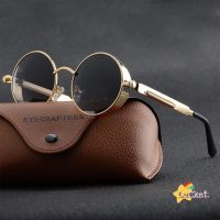 （A VOGUE）▬◆☫ lucket Vintage Sunglasses Steampunk Retro Round Eyewear Metal Frame Small Eyeglasses