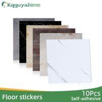 Kaguyahime 10Pcs Waterproof PVC Marble Floor Sticker 3D Wallpaper 30*30cm Home Decoration DIY Self-adhesive Bathroom Decals Wall Stickers  Decals