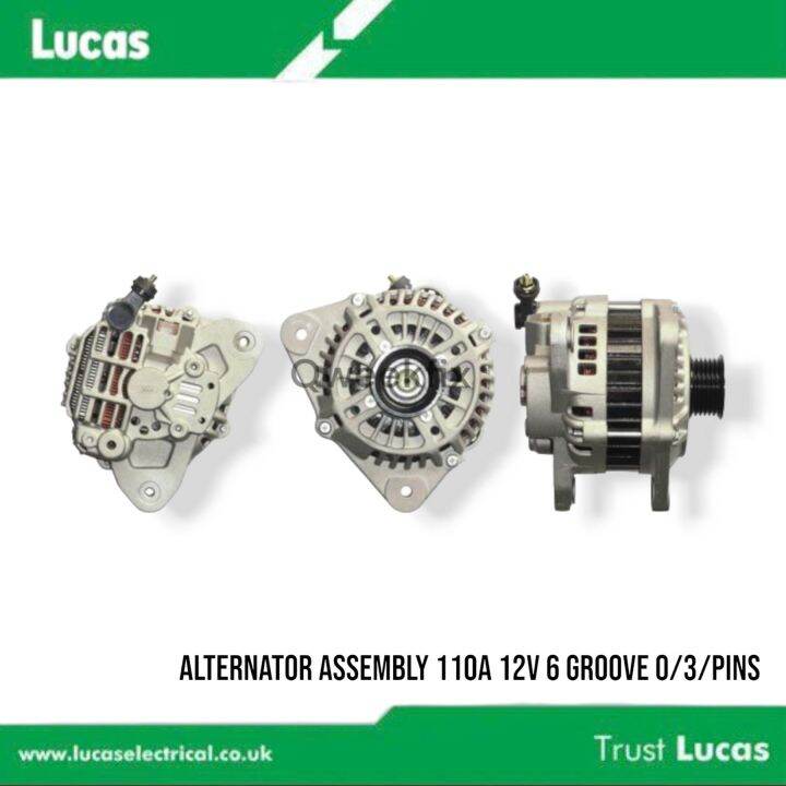 GENUINE LUCAS ALTERNATOR ASSEMBLY FOR MAZDA FORD 2.0L 0113 110A 12V 6