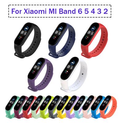 Strap For Xiaomi Mi Band 6 5 4 3 2 Sport Wristband Silicone Bracelet Mi Band 4 Band5 Replacement Strap For Mi Band 6 Watch Band Nails  Screws Fastener