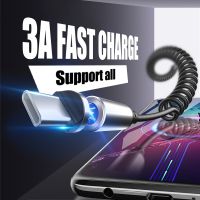 Retractable Magnetic Charge Cable   3a Fast Charging Spring Magnetic - 3a Magnetic - Aliexpress