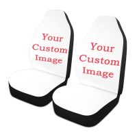 [HOT IUXKLKXLWSGH 551] Universal Car Seat Cover Custom Pattern Front Seat Protect Cushion Comfortable Elastic Auto Seat Cover Set 2Pcs Coche Interior