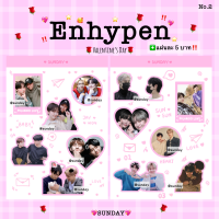 Enhypen สติ๊กเกอร์ (คู่ชิป) “ไม่ไดคัท” กันน้ำ A6 พร้อมส่ง‼️