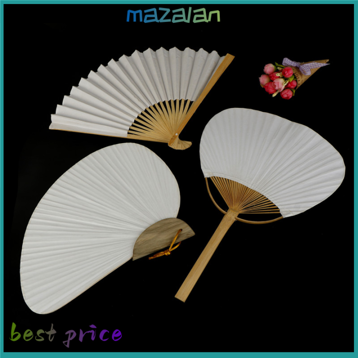 mazalan-1pc-สีขาวพับกระดาษหรูหรามือแฟนแต่งงานพรรคโปรดปราน