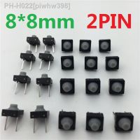 20pcs/lot 8x8x5.5MM 2PIN G78 Conductive Silicone Soundless Tactile Tact Push Button Micro Switch Self-reset Free Shipping