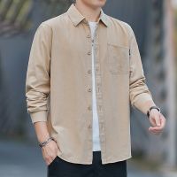 Zhuo Tangshi Uniqlo Original Great White Shark Plain Trend Front Official Flagship Store Official Website Sanxian Long-sleeved Shirt