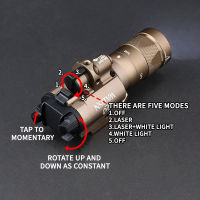 Surefir X400 x400v led tactical flashlight strobe red weapon Scout light constant momentary strobe 20mm rail