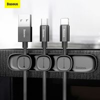 Baseus Charger Cable Organizer Wire Cord Magnetic Clips For Car Office Desktop USB Cable Winder Charging Cable Management Holder Cable Management