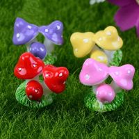 Miniature Mushroom Bush Garden Ornament DIY Home Decoration Miniature Landscape Ornaments Dollhouse Decorations