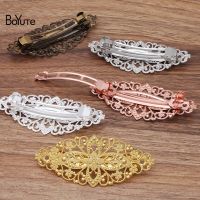 【cw】 BoYuTe (10 Pieces/Lot) 35x80MM Filigree Hairpin Wholesale 5 Colors Plated HairTH