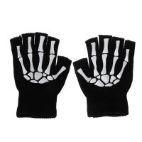 hotx【DT】 Cycling Gloves Kids Outdoor Half Soft Knitted