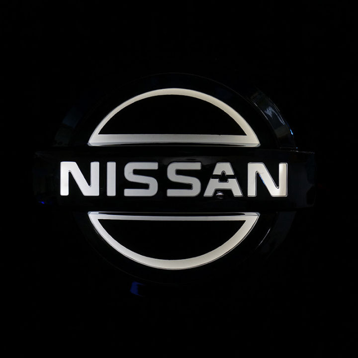 LED Logo Chrome Badge For Nissan Car Emblems Decorative LED Light Logo ...