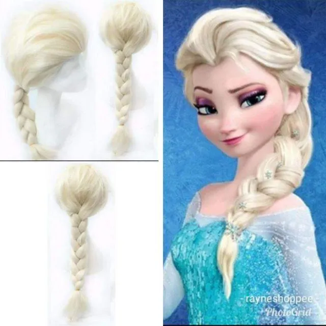 NuanaS7v Frozen(Elsa Ana) Ana Moana Wig Freesize For Girls(2-7yrs old ...