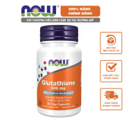 Now Glutathione 500MG Viên Uông Trắng Da, Chống Oxy Hóa, Giải Độc Gan