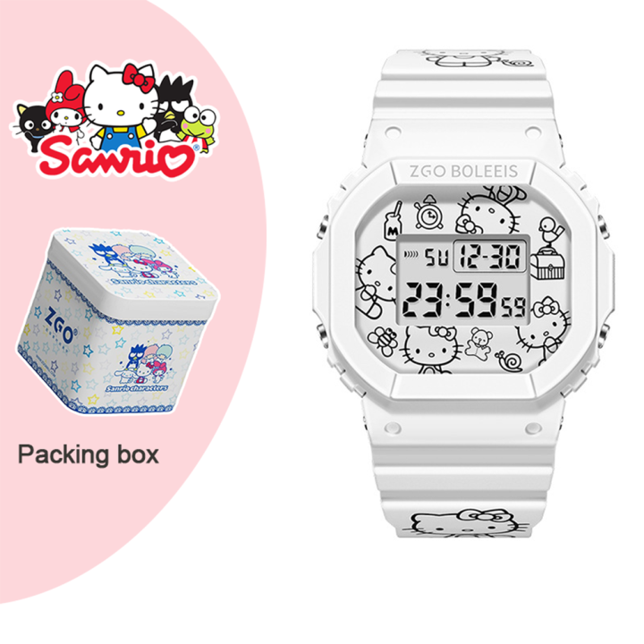 42mm-ของแท้-100-นาฬิกา-hello-kitty-นาฬิกาอิเล็กทรอนิกส์-นาฬิกากันน้ำของเด็กผู้หญิง-นาฬิกาแบรนด์แท้ป้องกันรอยขีดข่วน-นาฬิกาผู้หญิงkids-watch-นาฬิก8611