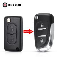 [New Changes] KEYYOU CE0523 2/3 BT สำหรับ Peugeot 306 407 807 Partner Citroen C2 C4 C5 C6 C8 Berlingo Picasso Filp Remote Car Key กรณีเชลล์