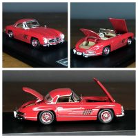 GFCC 1:64 MB 300 SL Roadster เปิดประทุนสีแดง Hardtop Diecast รุ่นรถคอลเลกชัน Limited Edition งานอดิเรกของเล่น