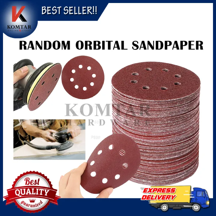 RANDOM ORBITAL SANDPAPER ( GRIT 40 240) Lazada