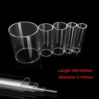 【CW】 Length 200-500mm Diameter 2-100mm Transparent Acrylic Pipe Plastic Hard Pipe Clear Acrylic Organic Glass Tube Bonding Aquarium