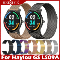 For Haylou GS LS09A สาย นาฬิกา สมาร์ทวอทช์ สายนาฬิกา สายนาฬิกาข้อมือสำหรับ วัสดุ สแตนเลสสตีล For Haylou GS สาย band Milanese Loop Metal Strap Watchband no case Accessories