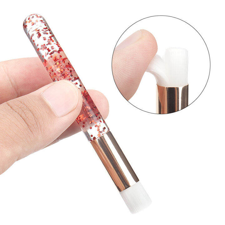 acne-transparent-aluminum-tube-manual-cleaning-brush-cosmetic-brush-nasal-wash-brush