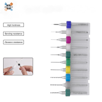 Ziqqucu ชุดดอกสว่านแกะสลักเหล็กกล้าสว่านทังสเตนคาร์ไบด์ PCB ขนาดเล็ก0.3มม. ถึง1.2มม. 10ชิ้นสำหรับเครื่องพิมพ์แผงวงจร CNC
