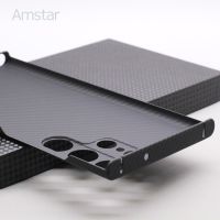 Amstar 600D Carbon Fiber Lens Protection Case For Samsung Galaxy S23 Plus S23 Ultra Cases Premium Aramid Fiber Ultra-Thin Cover