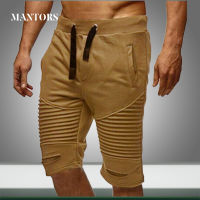 2020 Summer Shorts Men Jogger Short Pants Solid Elastic Drawstring Male Fitness Workout Casual Breathable Gym Shorts