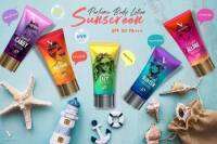 โลชั่นน้ำหอมกันแดดวาเลนเซีย Valencia SPF 50 PA+++ หอมยาวนานถึง 8 - 12 ชั่วโมง