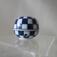 Shoyeido Miyuki Porcelain Incense Stick &amp; Cone Burner Holder - Blue Square