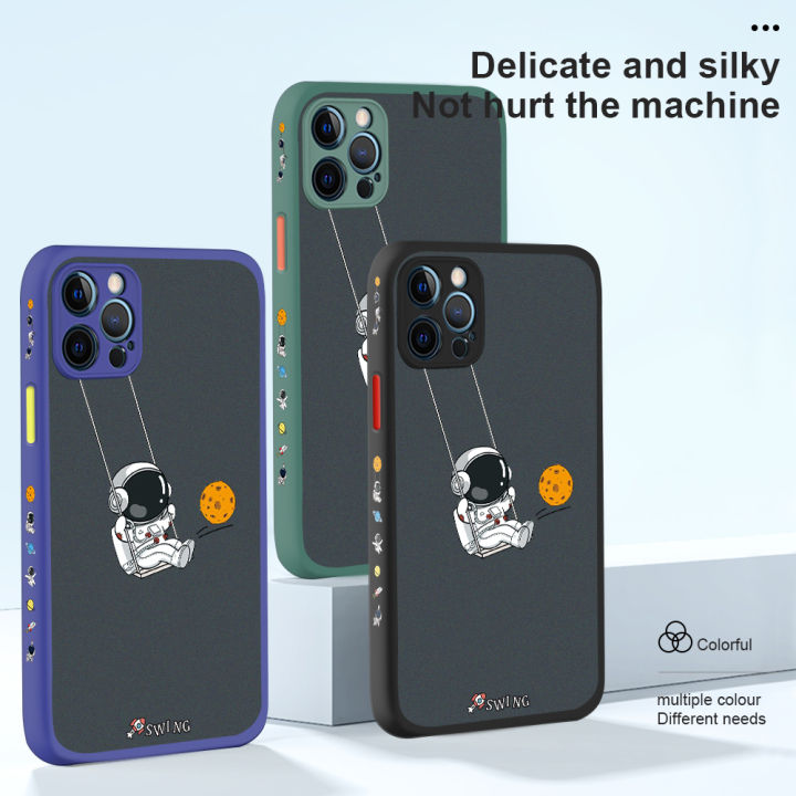 ggk-เคสโทรศัพท์ดีไซน์ลายการ์ตูนนาซ่าอเมริกา-xiaomi-redmi-โน๊ต12-5g-xiaomi-poco-x5-5g-เคสอวกาศนักบินอวกาศนาซ่าอเมริกาขอบด้านข้างลายมีน้ำค้างแข็งโปร่งใสเคสแข็งกันกระแทกคลุมทั้งหมดปกป้องกล้อง