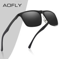 AOFLY BRAND DESIGN Aluminum magnesium Polarized Sunglasses Men 2020 Fashion Square Driving Fishing Mirror Sun glasses Male UV400