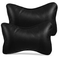 2pcs Black Car Neck Rest Pillow Breathable Auto Neck Rest Cushion Relax Neck Support Headrest Comfortable Pillows for Travel Travel pillows