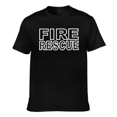 Fire Rescue Firefighter Firemen Gear Mens Short Sleeve T-Shirt