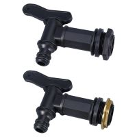 Replacement Water Butt Tap Connector Garden Spare Parts  IBC Water Tank Hose Adapter for Garden Storage Buckets Black Color