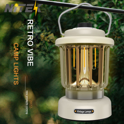 Portable Camping Lantern 5600mAh Outdoor Kerosene Vintage R Camp Lamp 3 Lighting Modes Tent Light for Hiking Climbing Yard