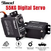 9Imod IP67เซอร์โวกันน้ำ55กก. แรงบิดสูง180/270เซ็นเซอร์แม่เหล็กเกียร์เซอร์โวระบบดิจิตอลแบบไม่มีแกนเกียร์โลหะแบบเต็มสำหรับ1/8 1/10รถบังคับ