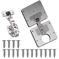 【LZ】 Cabinet Hinge Plate Small Hinge Repair Plate Kit For Cabinet Anti-rust Stainless Steel Hinge Repair Installer Set With Mounting