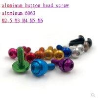 10pcs aluminum button head screw m2.5 M3 M4 M5 M6 colourful Aluminum hex socket head screw Screw Nut Drivers