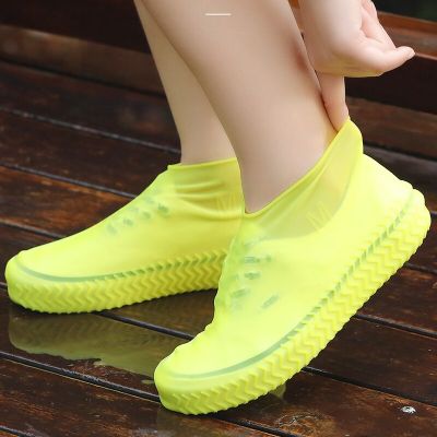 Reusable Waterproof Silicone Shoe Covers Slip-resistant Rain Boots Women Men Shoes Cover Protectors Cycling Shoes Cover Outdoor Shoes Accessories