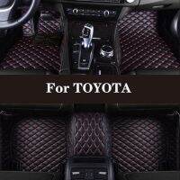 HLFNTF Full Surround Custom Car Floor Mat For TOYOTA Avalon Avensis Allion Auris Crown RAV4 Hilux Highlander(5seat ) Harrier