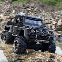 1:28 G63 G65 6*6 Big Tyre Alloy Pickup Car Model Diecast &amp; Toy Metal Off-Road Vehicles Car Model High Simulation Childrens Gift