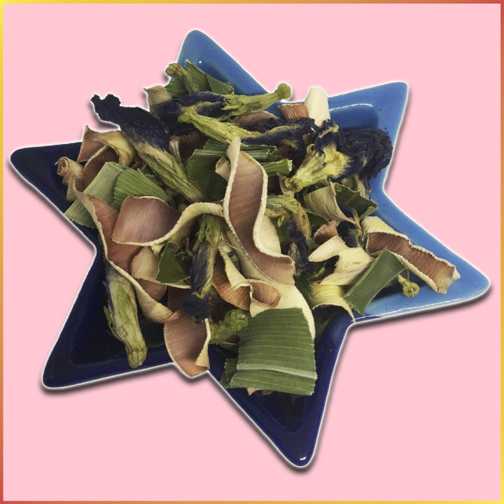 ชาลดน้ำหนัก-ชาลดไขมัน-ชาเพื่อสุขภาพ-ชาสลายพุง-ชาตะไคร้-ใบเตย-อัญชัน-lemongrass-pandan-butterfly-herbal-tea-grade-a-ช่วยควบคุมระบบย่อยอาหาร