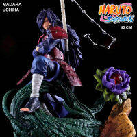 Model โมเดล Figure ฟิกเกอร์ งานปั้น GK จากการ์ตูนเรื่อง Naruto Shippuden นารูโตะ ชิปปุเดง นินจาจอมคาถา โอ้โฮเฮะ ตำนานวายุสลาตัน Uchiha Madara อุจิวะ มาดาระ สูง 40 cm Ver Anime อนิเมะ การ์ตูน มังงะ คอลเลกชัน ของขวัญ New Collection Doll ตุ๊กตา manga