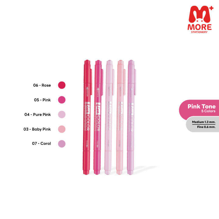 monami-โมนามิ-ปากกาสีน้ำ-2-หัว-รุ่น-live-color-set-5-สี