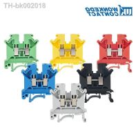 ﹍﹉✷ 10Pcs UK5N Screw Wire Connector 4mm Cable 4mm² Feed-through Connection 12AWG Plug Electrical Mount DIN Rail Terminal Block UK 5N