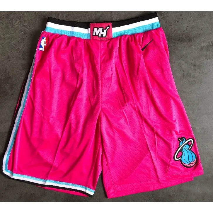 Hot Miami Heat Pink Retro Men Basketball Shorts S-XXL - Depop