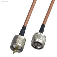 ✖❐  1pcs RG142 Cable N Male Plug to UHF PL259 Male Plug Connector RF Coaxial Pigtail Jumper Adapter Straight New 6inch 5M