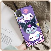 Cartoon Silicone Phone Case For TCL 403 Cute phone stand holder Anti-dust Anti-knock cartoon protective Kickstand TPU