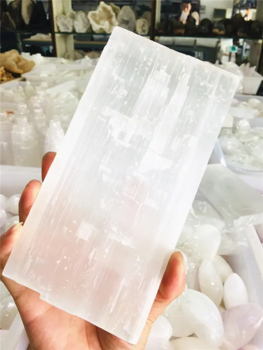 high-quality-10cm-quartz-crystal-selenite-reiki-healing-chakra-minerals-and-natural-stones